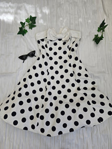 80s Does 50s Polka Dot Dress