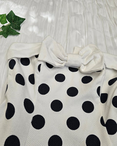 80s Does 50s Polka Dot Dress