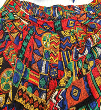 Load image into Gallery viewer, 90s Busy Print Midi Skirt