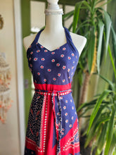 Load image into Gallery viewer, 1970s Betty Barcley Halterneck Maxi