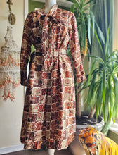 Load image into Gallery viewer, Vintage Elephant Print Dress