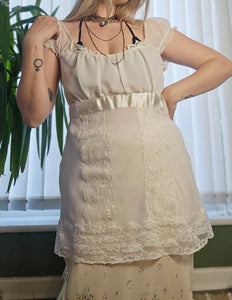 Y2K Milkmaid Top