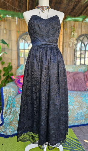 80s Boned Prom Dress