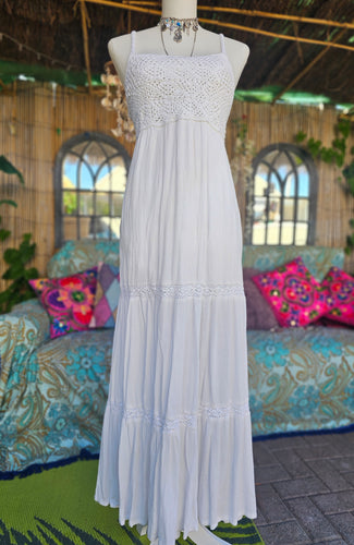 Y2K Crochet Detailed Summer Dress