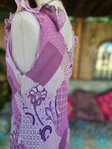 Y2K Patchwork Print Dress