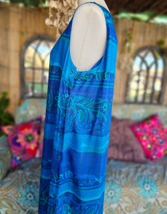 90s Hippie Pinafore Dress