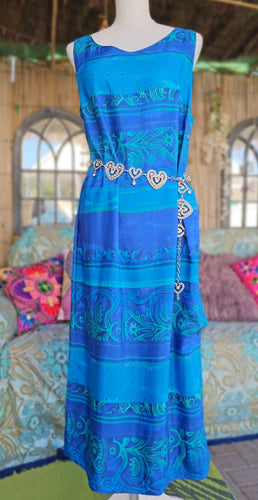 90s Hippie Pinafore Dress