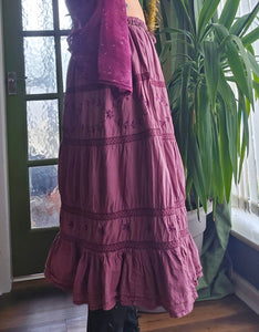 Hand Dyed Vintage Cotton Skirt
