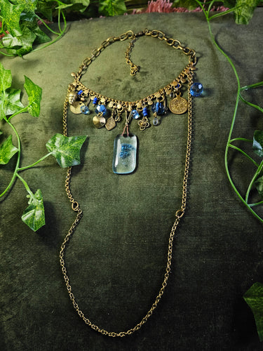 'Water' Treasure Charm Choker