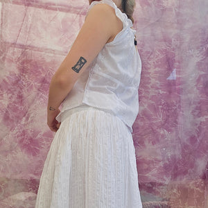 Y2K Lace Up Milkmaid Top