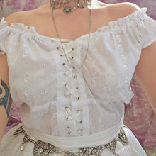 Load image into Gallery viewer, Y2K Lace Up Milkmaid Top