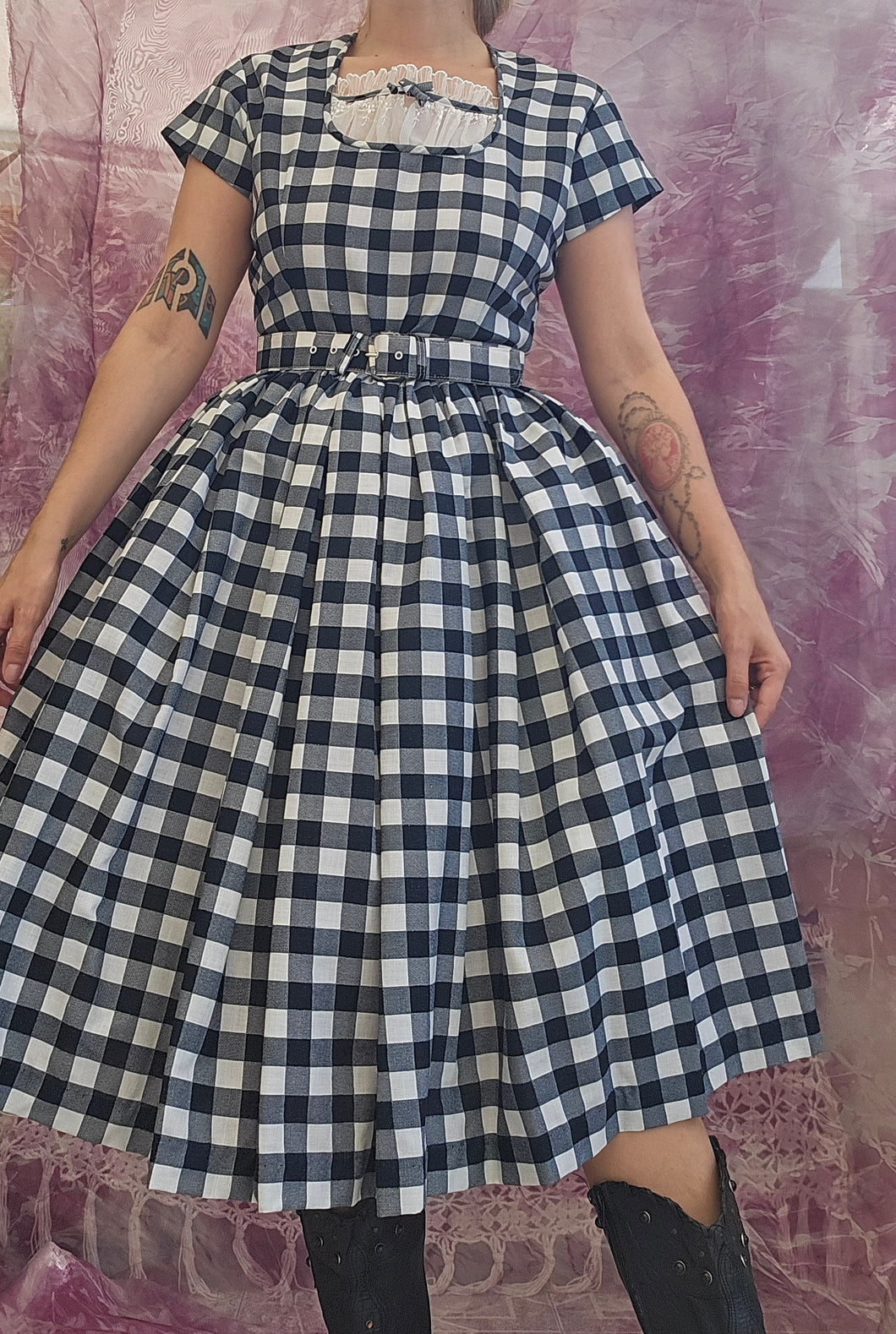True 1950s Gingham Dress