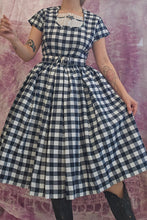 Load image into Gallery viewer, True 1950s Gingham Dress