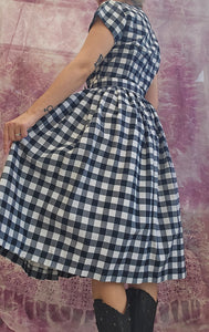 True 1950s Gingham Dress