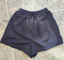 Load image into Gallery viewer, 90s Navy Drawstring Shorts