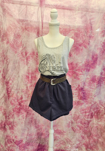 90s Navy Drawstring Shorts