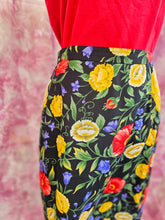 Load image into Gallery viewer, 80s Floral Pencil Skirt