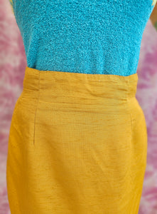 80s Mustard Skirt