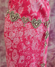 Load image into Gallery viewer, Y2K Lace Print Midi Skirt