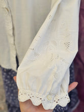 Load image into Gallery viewer, Vintage Embroidered Cotton Grandad Blouse
