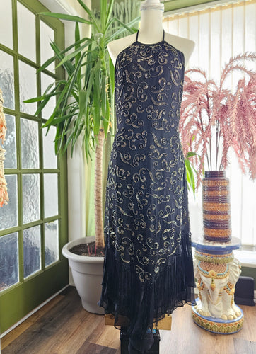 Y2K Beaded Halterneck Dress