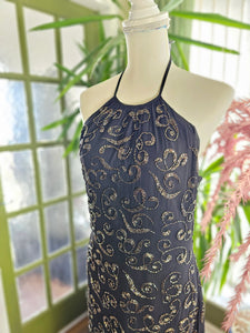 Y2K Beaded Halterneck Dress