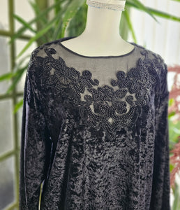 80s Beaded Gothic Sweater