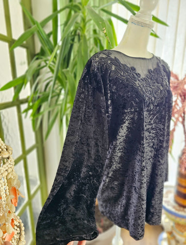 80s Beaded Gothic Sweater