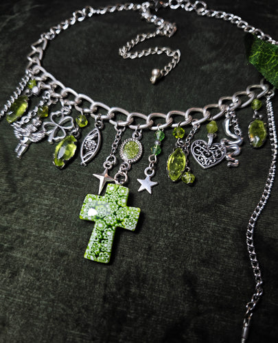 'Stained Glass' Treasure Charm Choker
