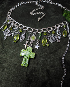 'Stained Glass' Treasure Charm Choker
