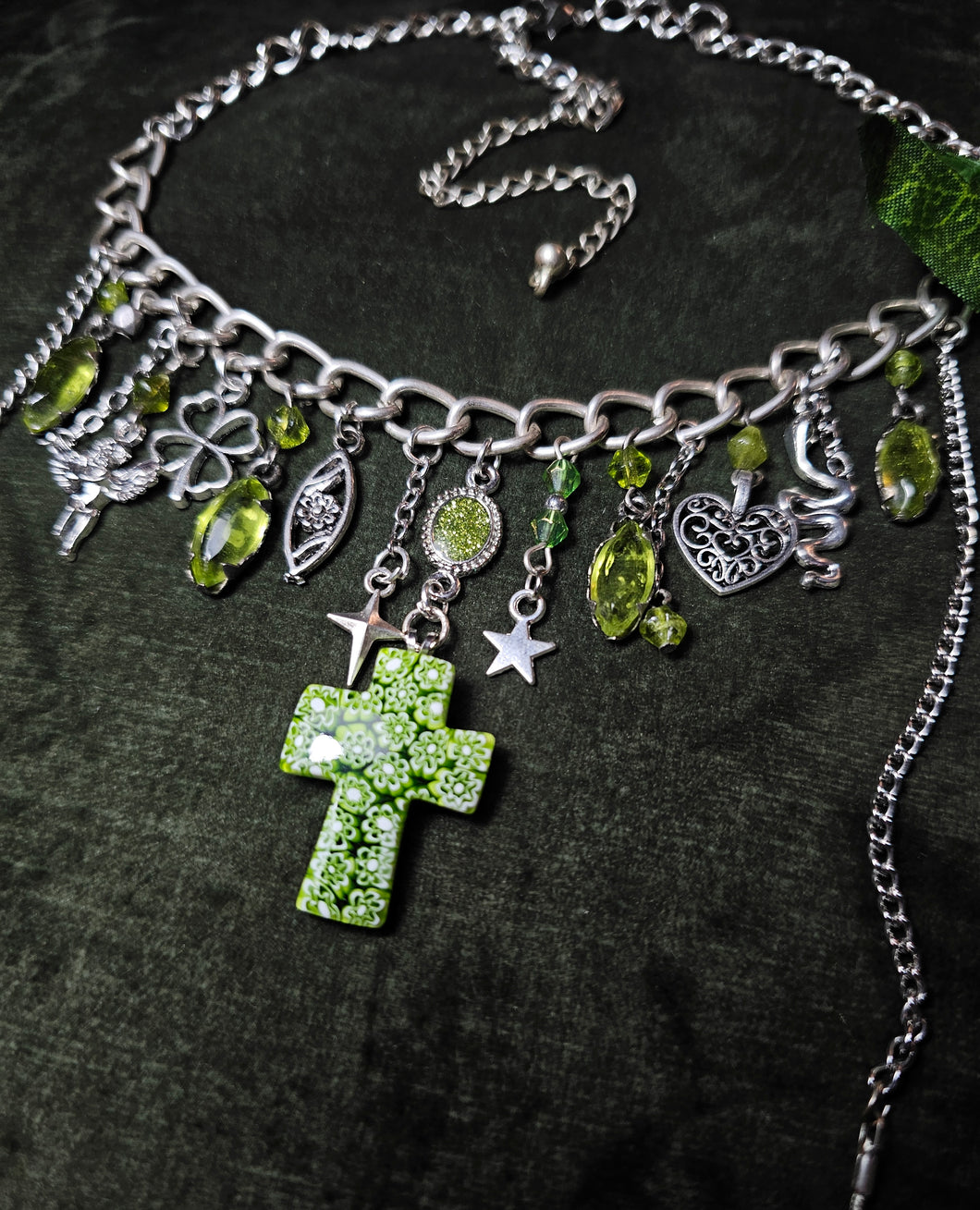 'Stained Glass' Treasure Charm Choker