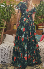 Load image into Gallery viewer, 1970s Forest Maxi Dress