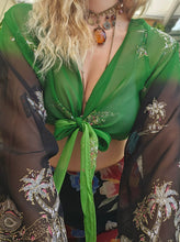 Load image into Gallery viewer, Dolphin Tie Crop Blouse
