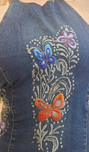 Load image into Gallery viewer, Y2K Denim Butterfly Halterneck Top