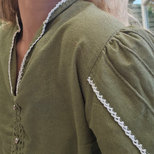 Load image into Gallery viewer, Vintage Hand Dyed Cottage Blouse
