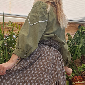 Vintage Hand Dyed Cottage Blouse
