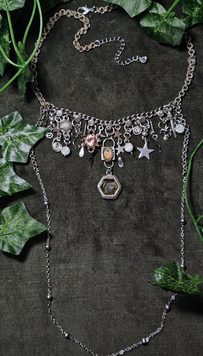'Delicate Peach' Treasure Charm Choker