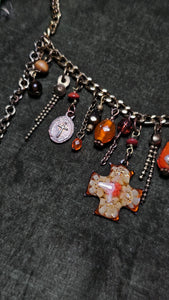 'Rustic' Treasure Charm Choker