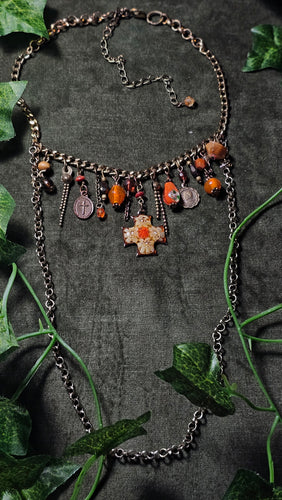 'Rustic' Treasure Charm Choker