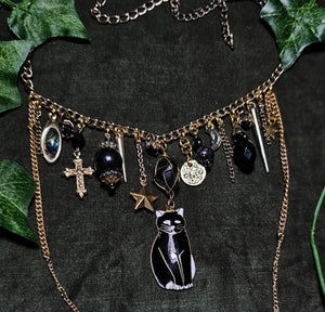 'Midnight' Treasure Charm Choker