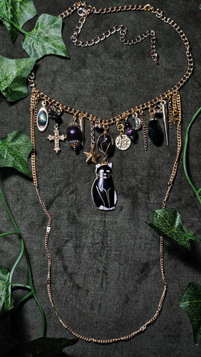 'Midnight' Treasure Charm Choker