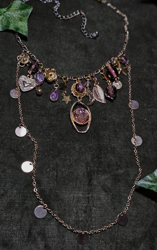 'Amethyst' Treasure Charm Choker