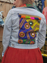Load image into Gallery viewer, Peace and Love Denim Jacket