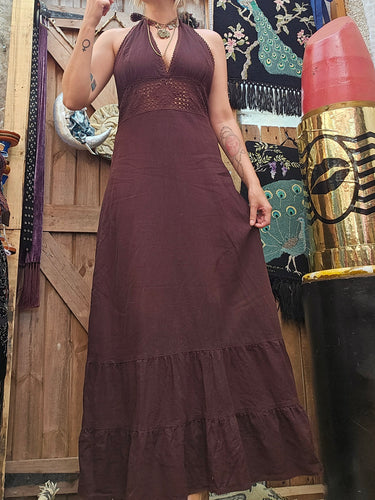 Y2K Halterneck Maxi Dress