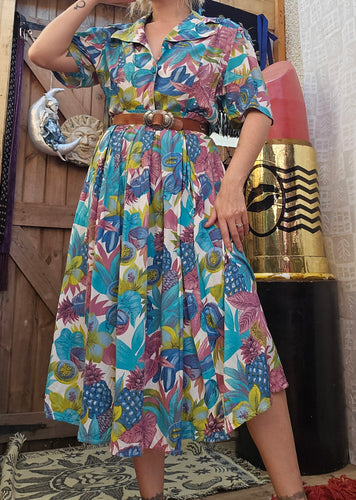 90s Pineapple Print 2 Piece