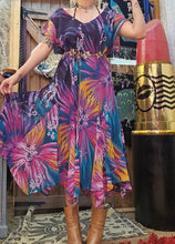 Load image into Gallery viewer, Vintage Asymmetrical Midi Dress