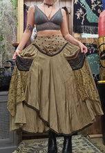 Load image into Gallery viewer, Vintage Asymmetrical Whimsigoth Skirt