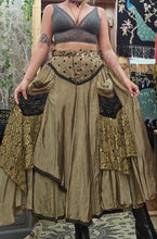 Load image into Gallery viewer, Vintage Asymmetrical Whimsigoth Skirt