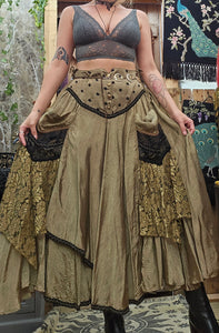 Vintage Asymmetrical Whimsigoth Skirt