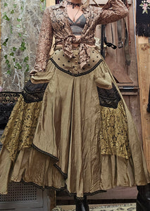 Vintage Asymmetrical Whimsigoth Skirt
